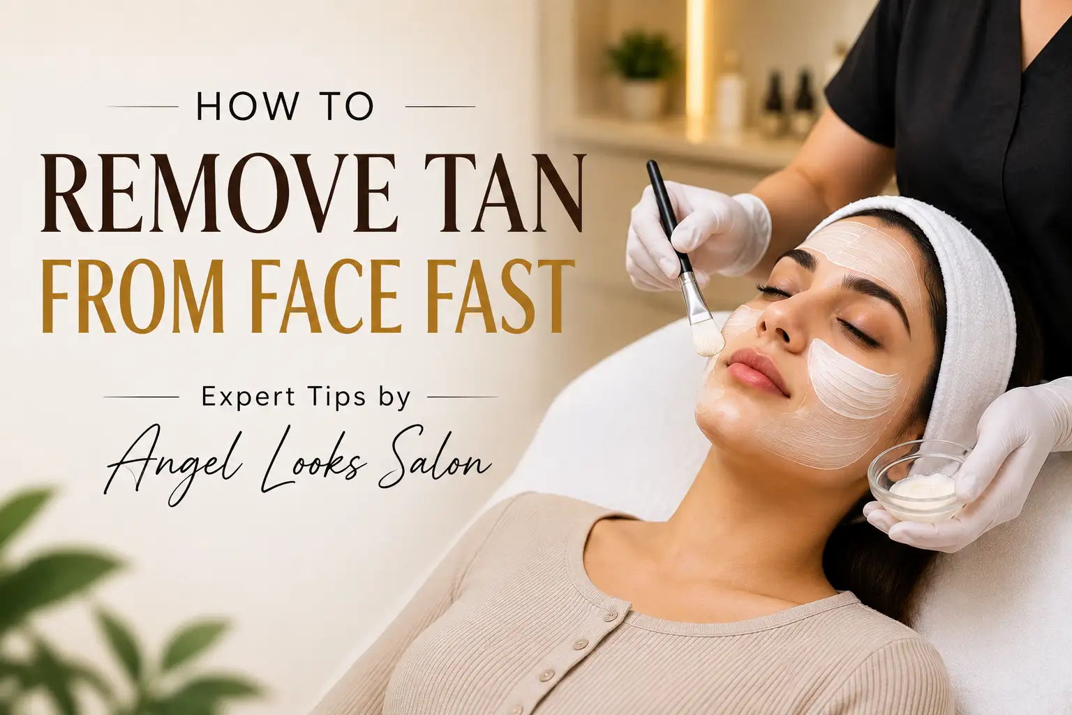How to Remove Tan from Face Fast | Angel Looks Salon Hisar